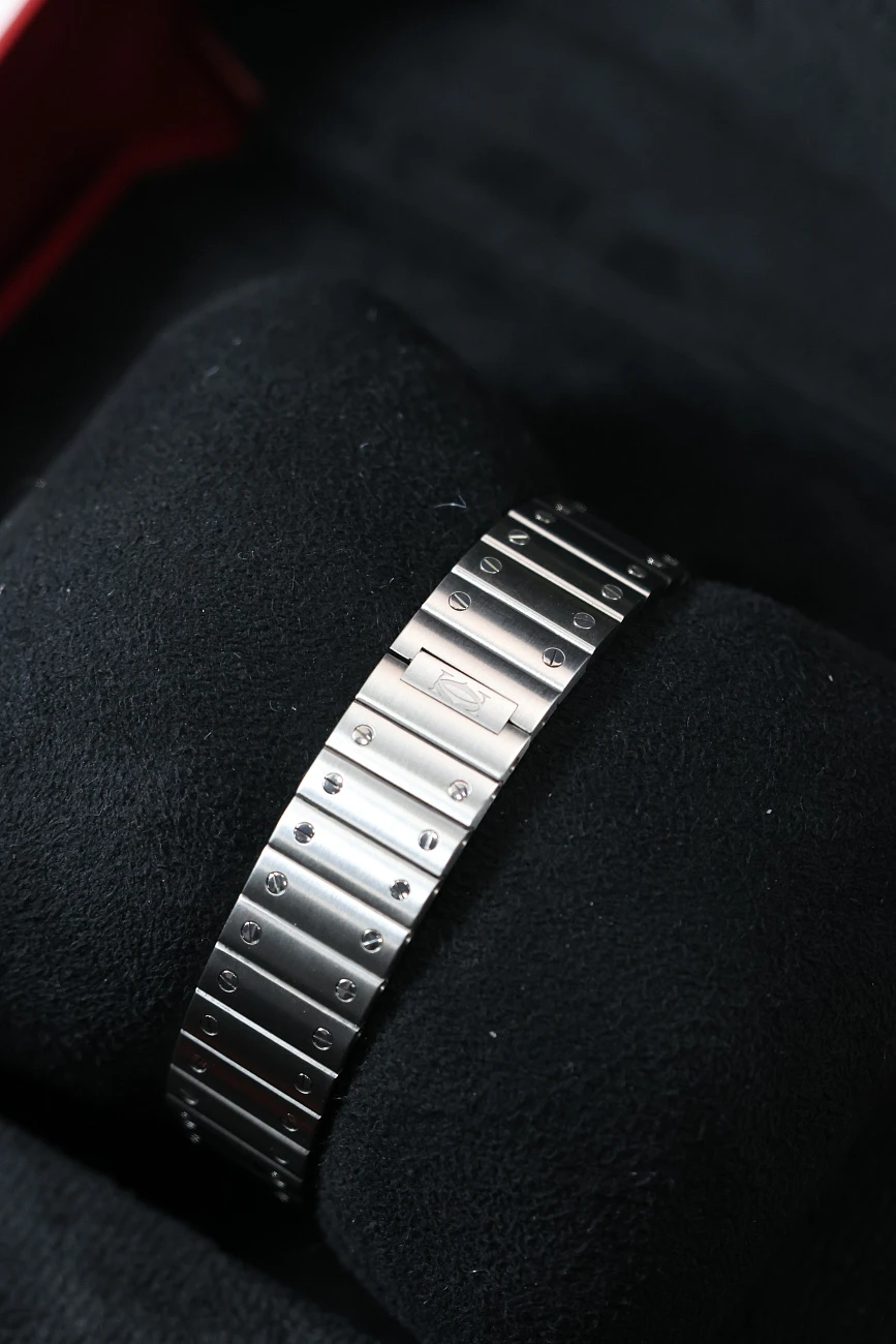 Часы Cartier  Santos De Cartier Small Model Silver Dial  WSSA0082