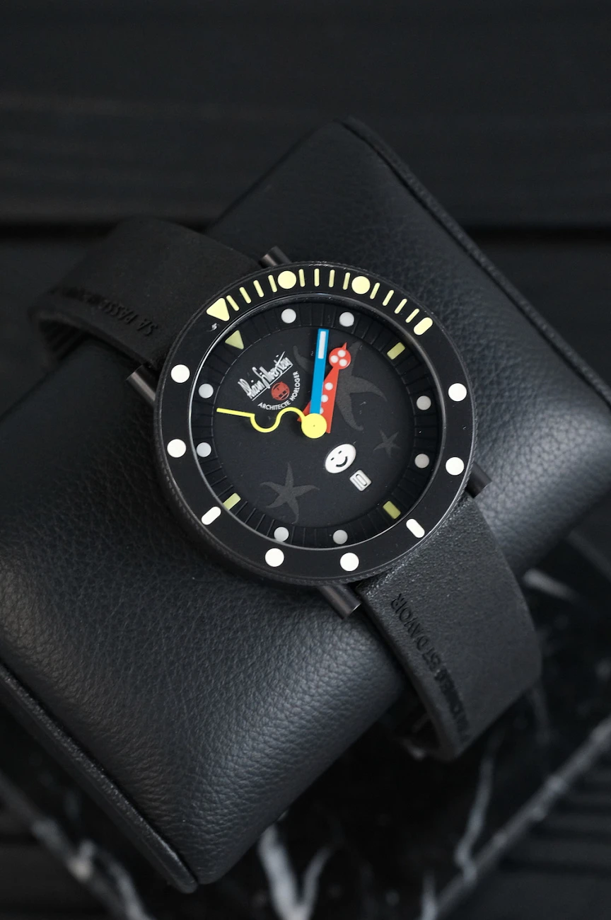 Часы Alain Silberstein  Marine Smileday Black  
