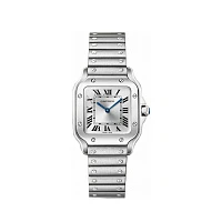 Часы Cartier  Santos De Cartier Small Model Silver Dial  WSSA0082