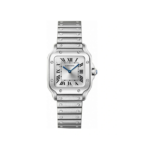 Часы Cartier  Santos De Cartier Small Model Silver Dial  WSSA0082