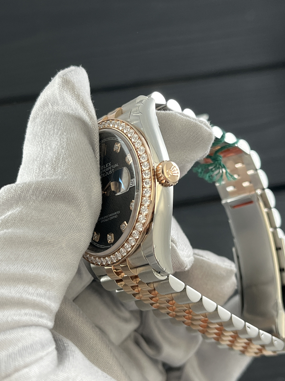 Часы Rolex  - Oyster Perpetual Datejust 36 Mm Everose Rolesor Diamonds  126281RBR