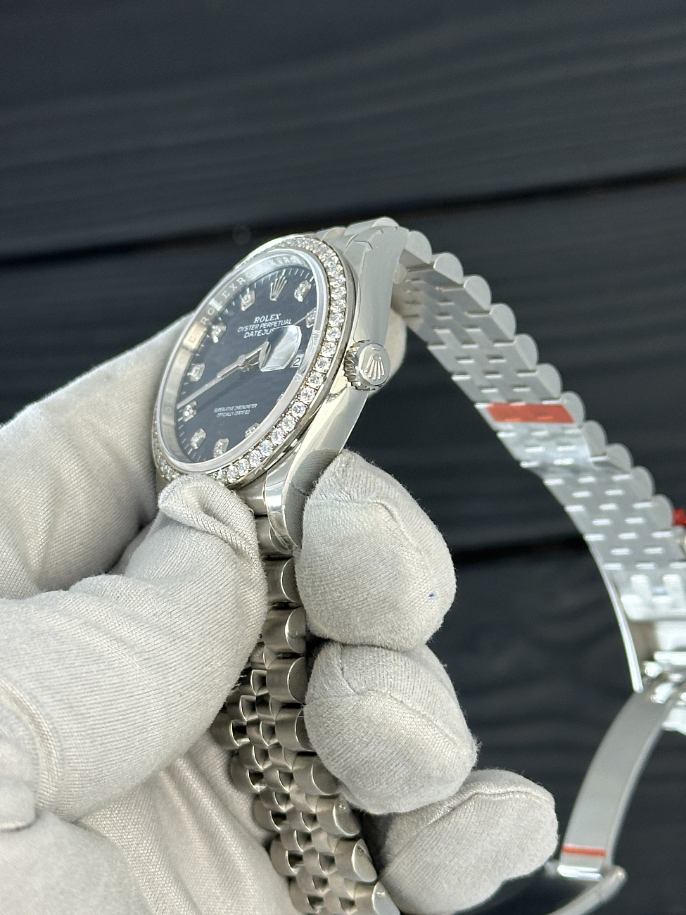 Часы Rolex  Oyster Perpetual Datejust 36 Diamonds Bezel Flutted Motif  126284RBR