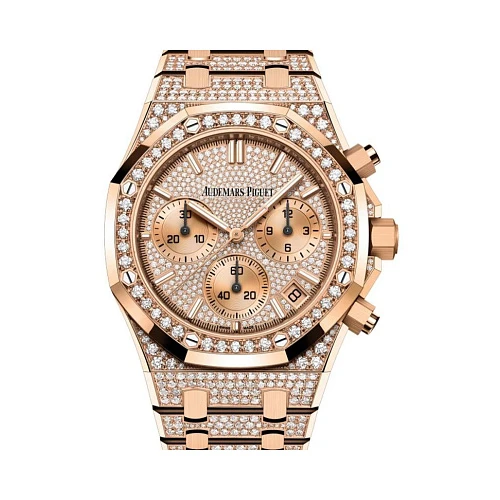 Часы Audemars Piguet  Audemars Piguet Royal Oak Chronograph "50Th Anniversary" 41Mm Rose Gold/Diamond Paved Dial And Bracelet  26242OR.ZZ.1322OR.01