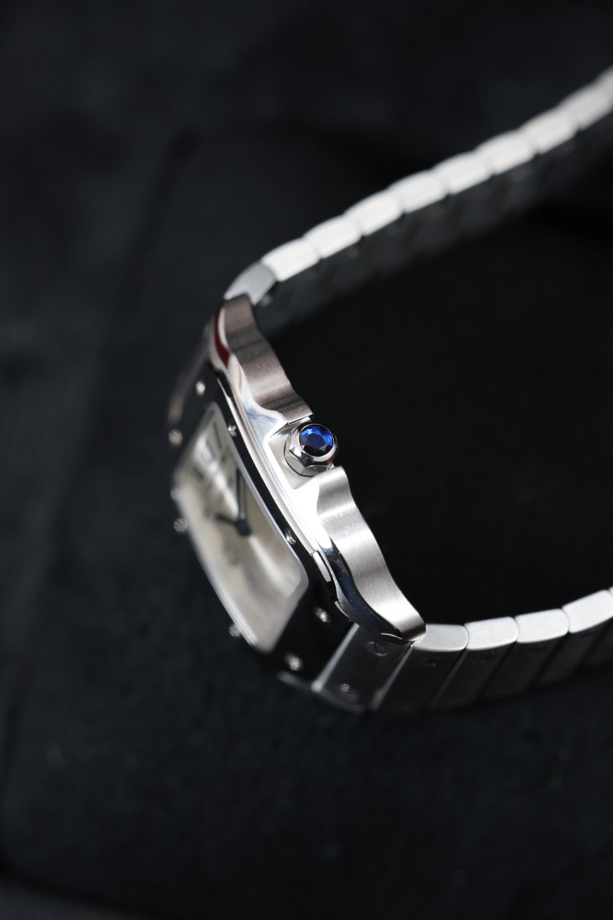 Часы Cartier  Santos De Cartier Small Model Silver Dial  WSSA0082