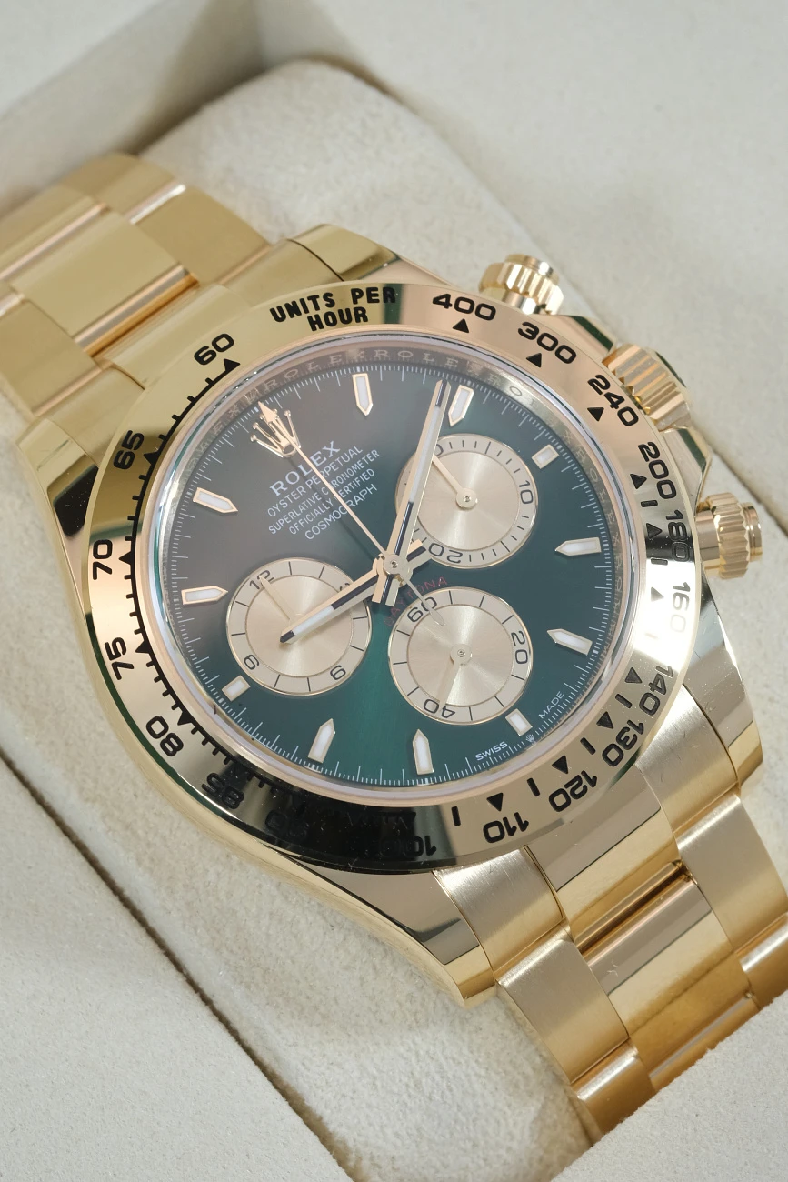 Часы Rolex  Cosmograph Daytona Yellow Gold Green Dial  126508