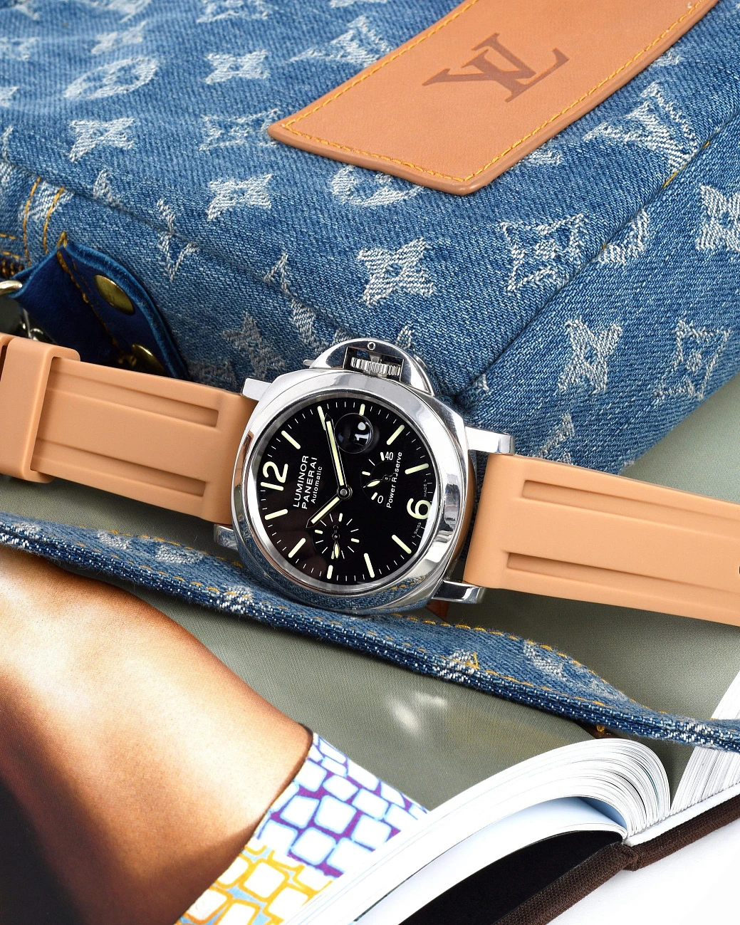 Часовой ремешок Panerai  Ремешок Для Часов Tan 44Mm Strap  