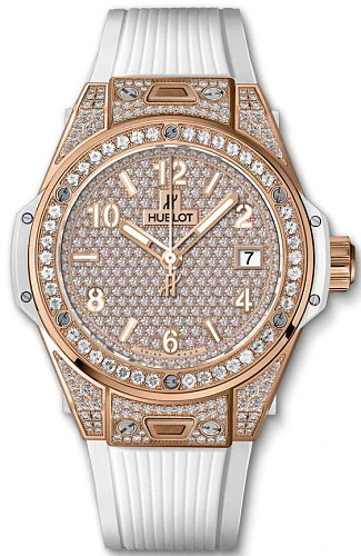Заказать Hublot  Big Bang One Click King Gold White Full Pave  465.OE.9010.RW.1604
