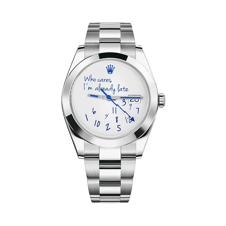 Часы Rolex  Тюнинг Oyster Perpetual Datejust 41Mm Who Cares Edition  126300 Who Cares