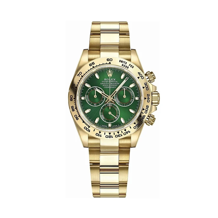 Часы Rolex  Cosmograph Daytona 40Mm Yellow Gold Green Dial Discontinued  116508-0013