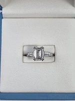 Украшение No Name  Кольцо С Бриллиантом 3,01 Ct. H/Vs1   