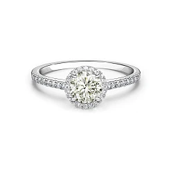GIA Кольцо с бриллиантом 1,20 ct. M/VVS2 (3 Excellent)