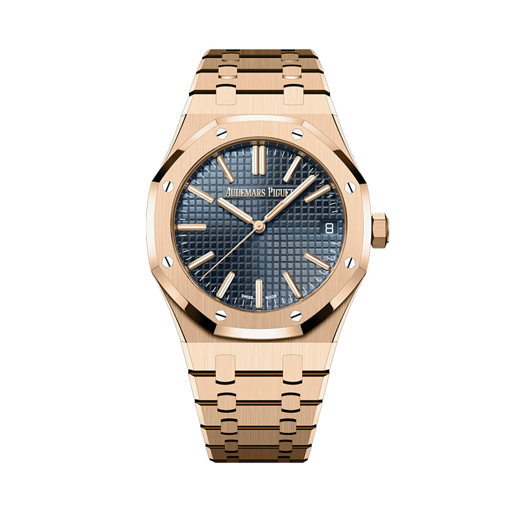 Часы Audemars Piguet  Royal Oak Selfwinding 50Th Anniversary Rose Gold Blue Dial  15510OR.OO.D315CR.01 