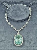 Украшение GIA  Колье с турмалином "Параиба" 54,00 ct.   