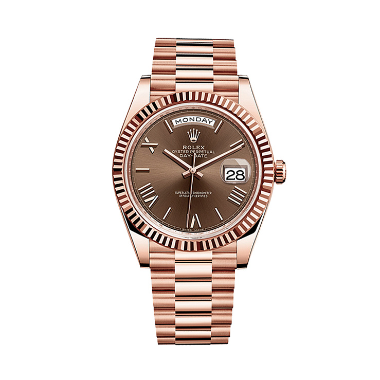 Часы Rolex  Day Date Rose Gold 40Mm Chocolate Dial  228235