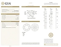 Украшение GIA  Серьги 1,00/1,00 ct. F/VVS2 "Round"   
