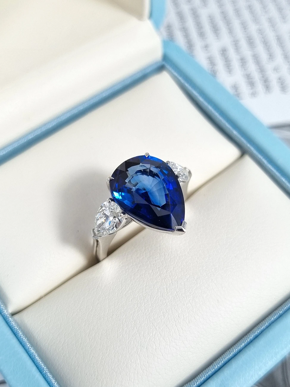 Украшение GRS GemResearch Swisslab  Кольцо с сапфиром 6,95 ct.   