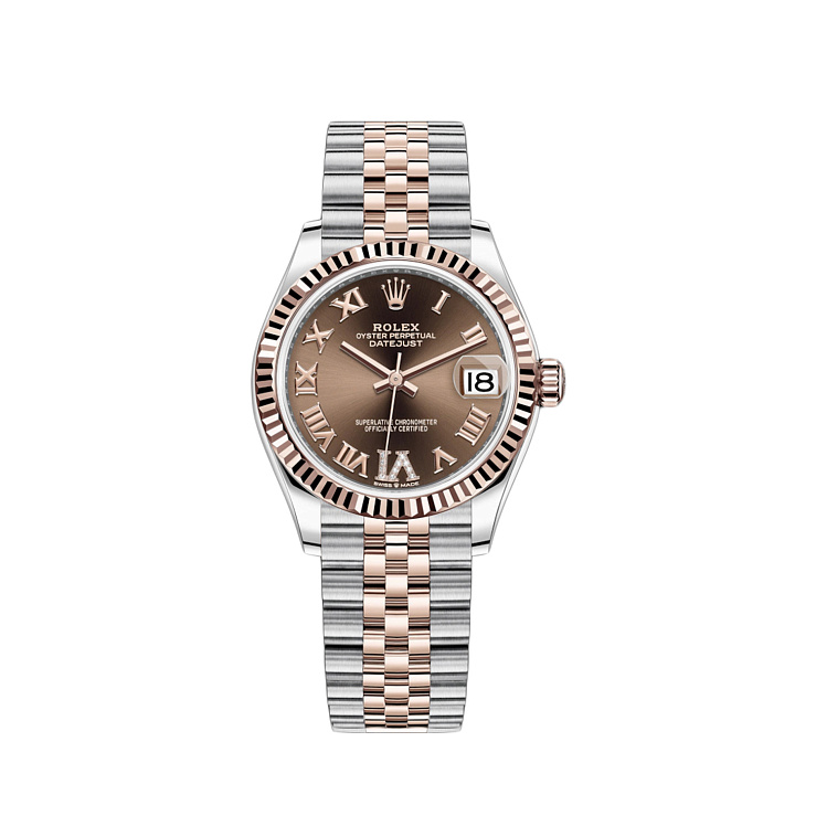 Часы Rolex  Datejust 31Mm Steel & Rose Gold Chocolate Dial And Diamonds  278271