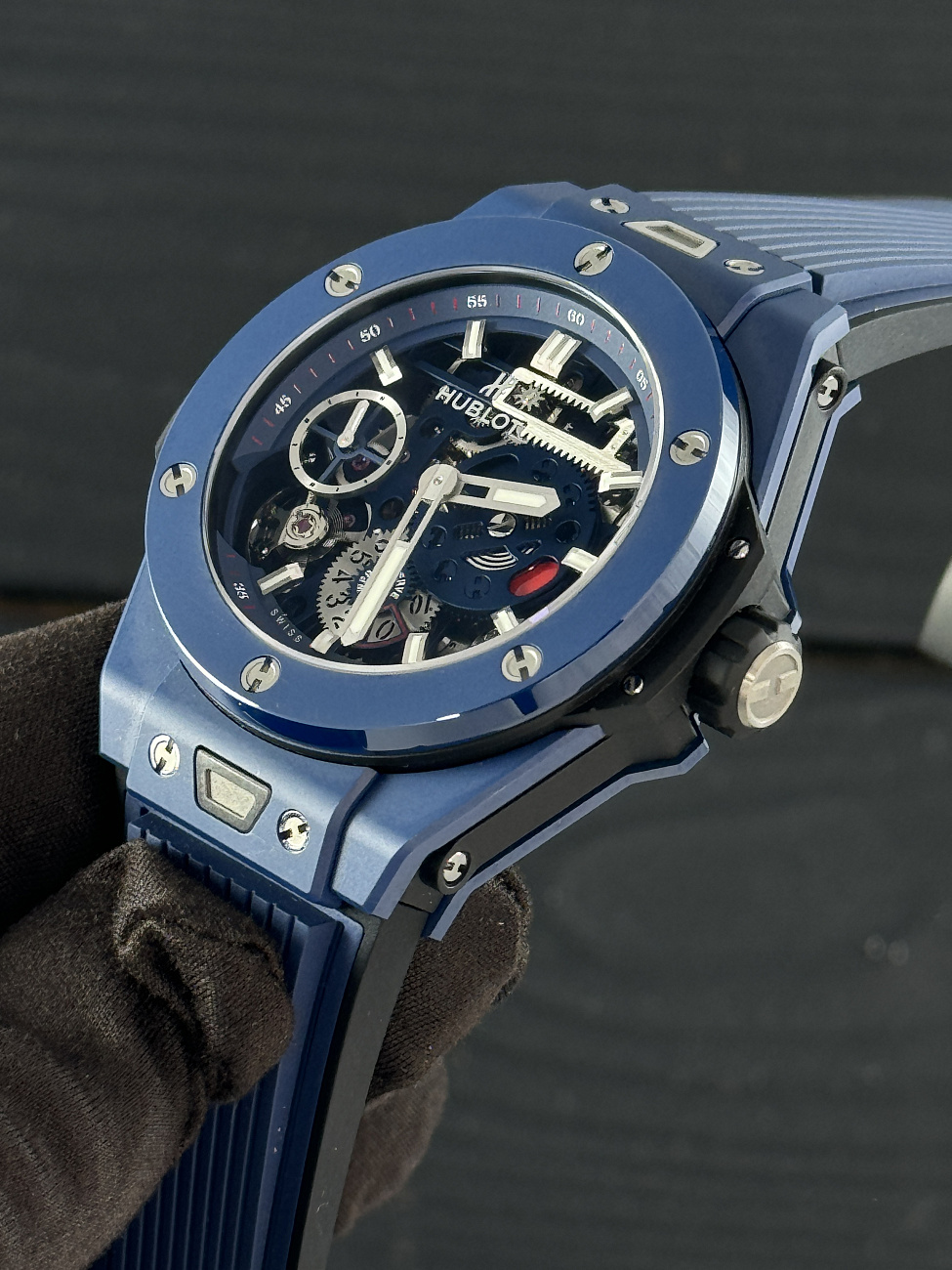 Часы Hublot  Big Bang Meca-10 Ceramic Blue  414.EX.5123.RX