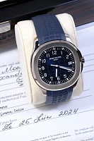 Часы Patek Philippe  Aquanaut White Gold Blue Dial  5168G-001