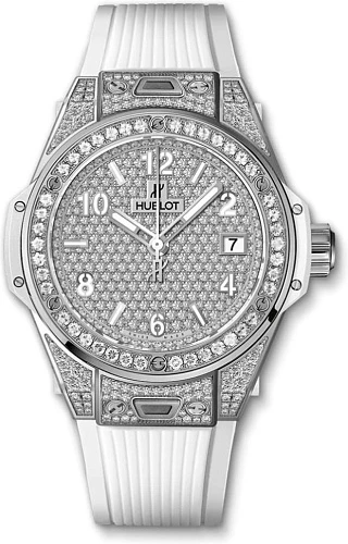 Заказать Hublot  Big Bang One Click Steel White Full Pave 39 Mm  465.SE.9010.RW.1604