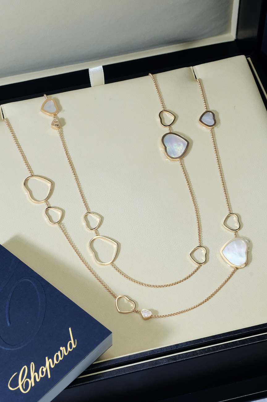 Украшение Chopard  Колье Happy Hearts Sautoir Necklace  817482-5301 