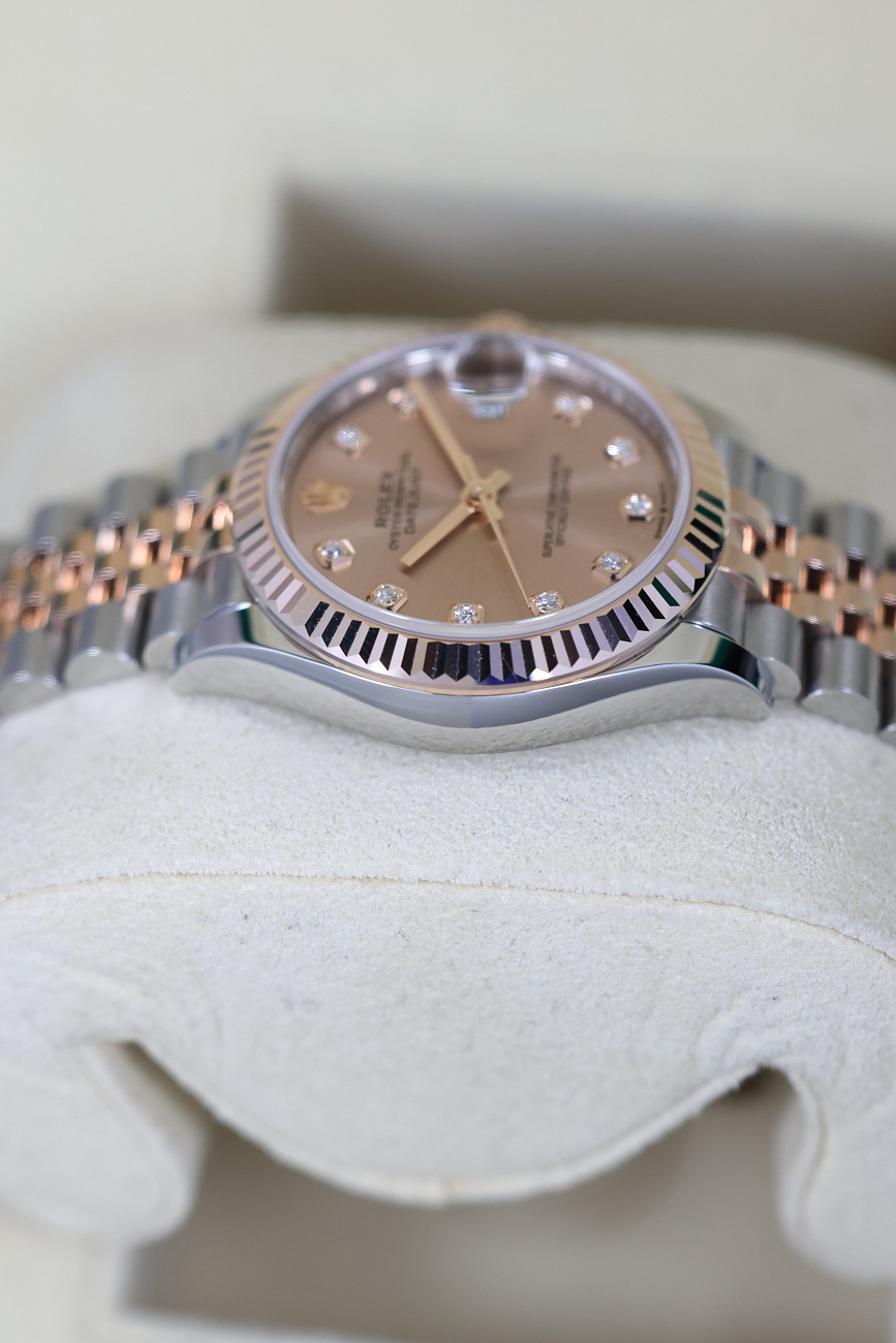 Часы Rolex  Datejust 31Mm Steel & Rose Gold Pink Dial And Diamonds  278271