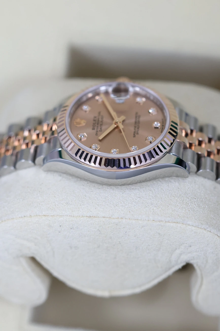 Часы Rolex  Datejust 31Mm Steel &amp; Rose Gold Pink Dial And Diamonds  278271