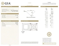 Украшение GIA  Серьги с бриллиантами 1,01/1,01 ct. G/VVS2   