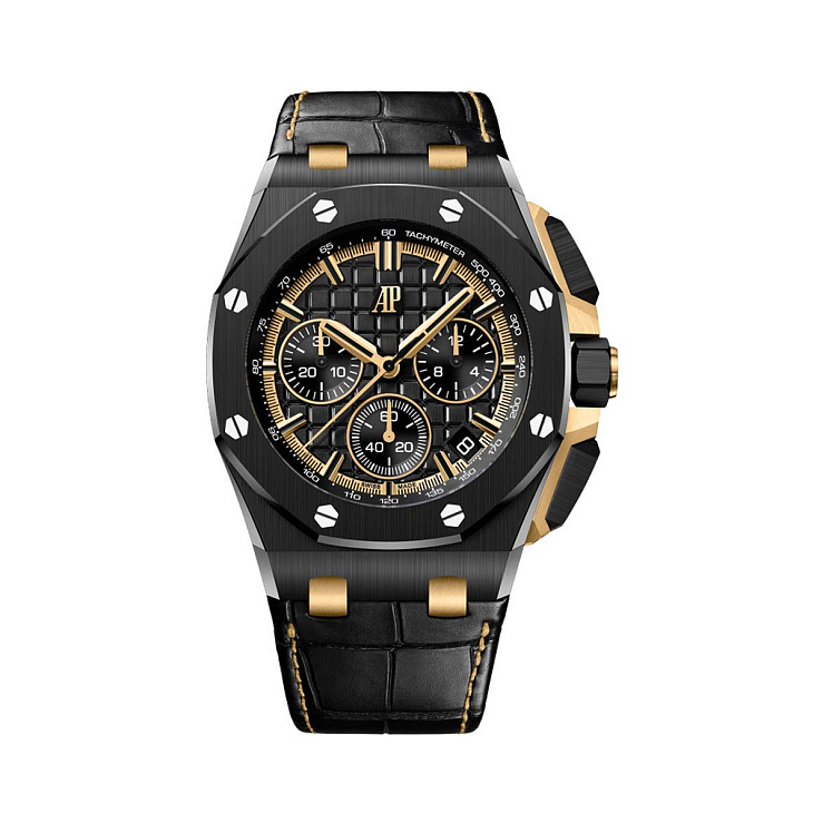 Часы Audemars Piguet  Royal Oak Offshore Chronograph 43Mm Ceramic Yellow Gold  26420CE.OO.A127CR.01