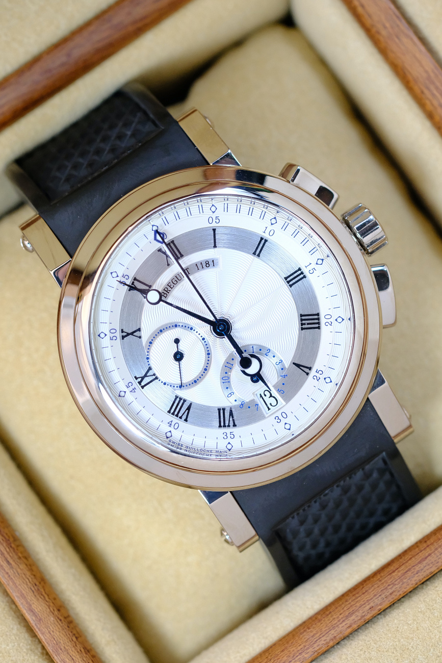 Часы Breguet  Marine Chronograph White Gold  5827BB/12/5ZU