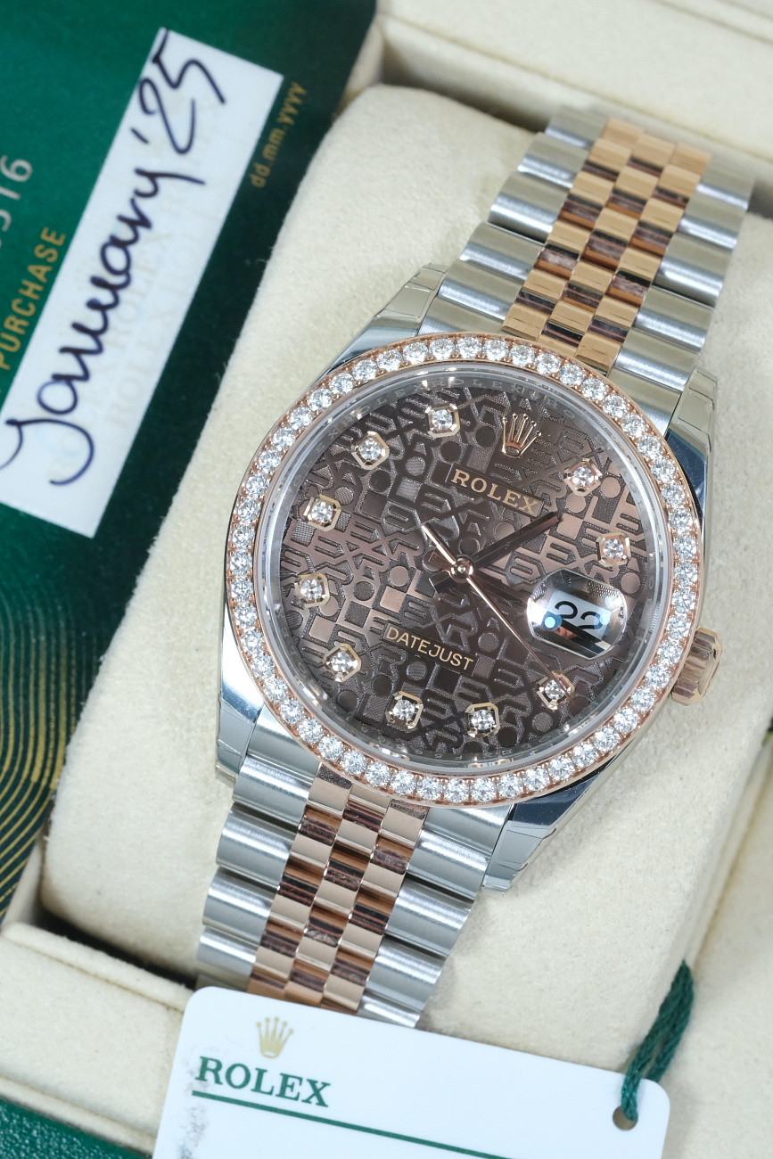 Часы Rolex  Oyster Perpetual Datejust 36 Mm Everose Rolesor  126281RBR-0013