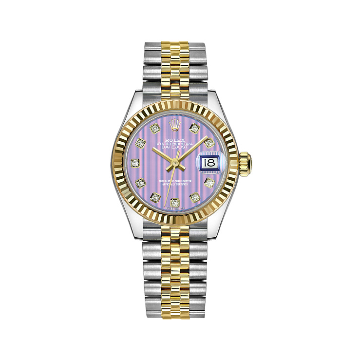 Часы Rolex  Datejust 28Mm Steel & Yellow Gold Lavender Dial  279173