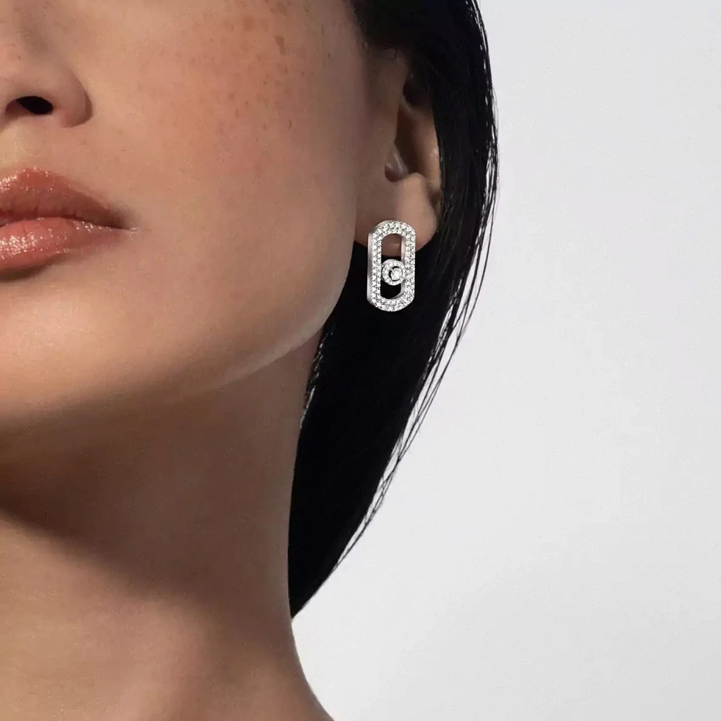 Украшение Messika  So Move Pavé Earrings  12931-WG 
