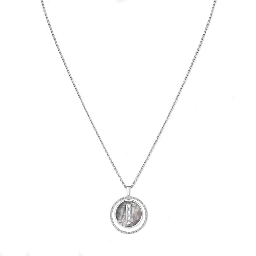 Украшение Messika  Grey Mother-Of-Pearl Lucky Move Mm  Lucky Move diamond and grey mother-of-pearl necklace 10837-WG 