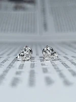 Украшение GIA  Серьги 1,00/1,02 ct. K/VVS2 (Heart Diamonds)   