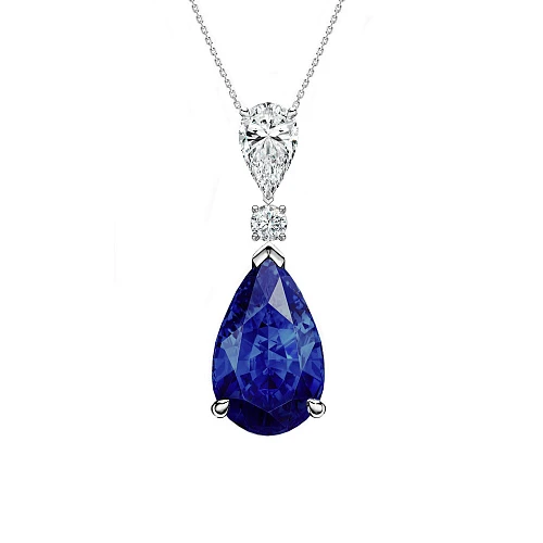 Украшение GRS GemResearch Swisslab  Колье с сапфиром 7,24 ct.   