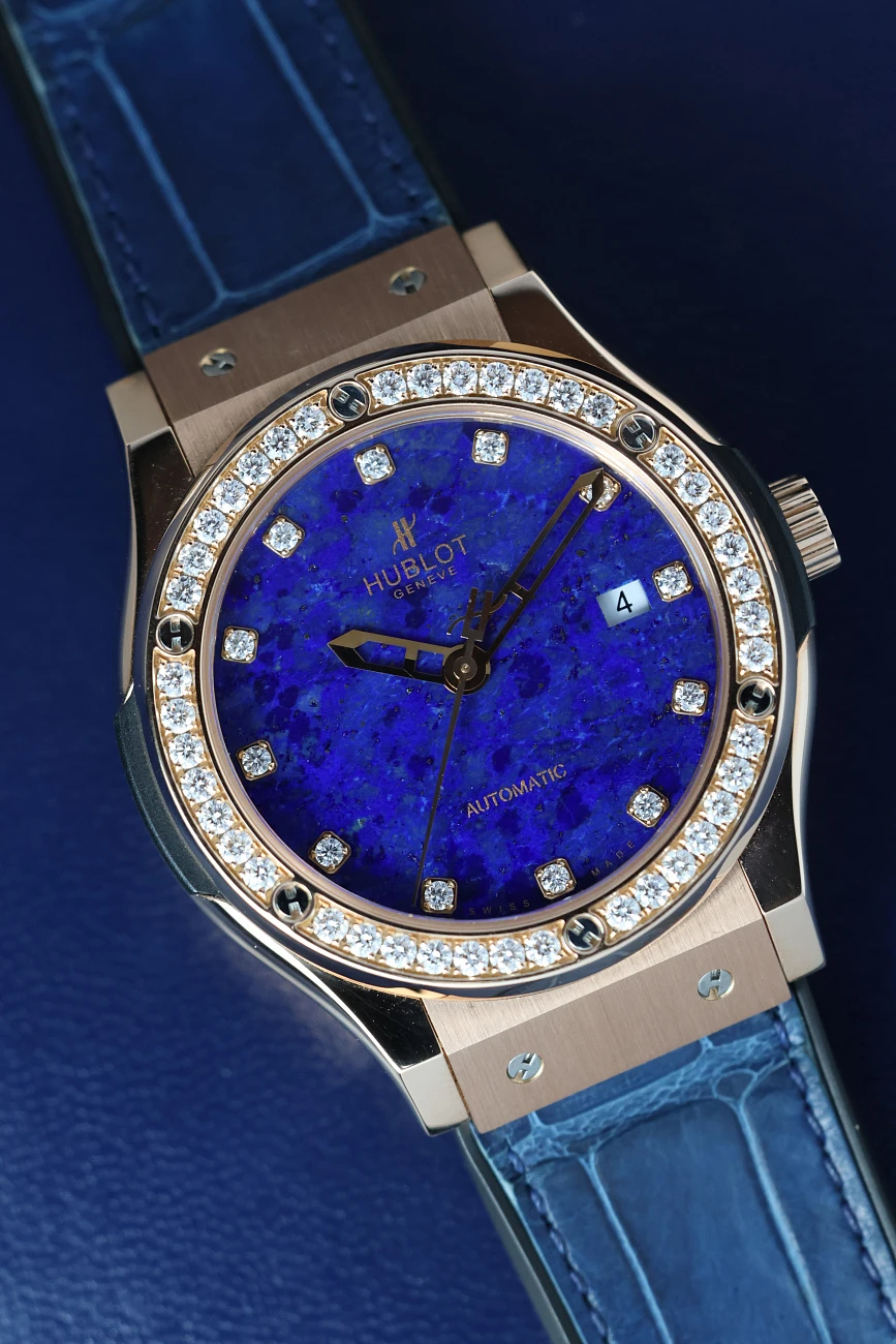 Часы Hublot  Fusion Lapis Lazuli Dial and Diamonds Limited Edition  