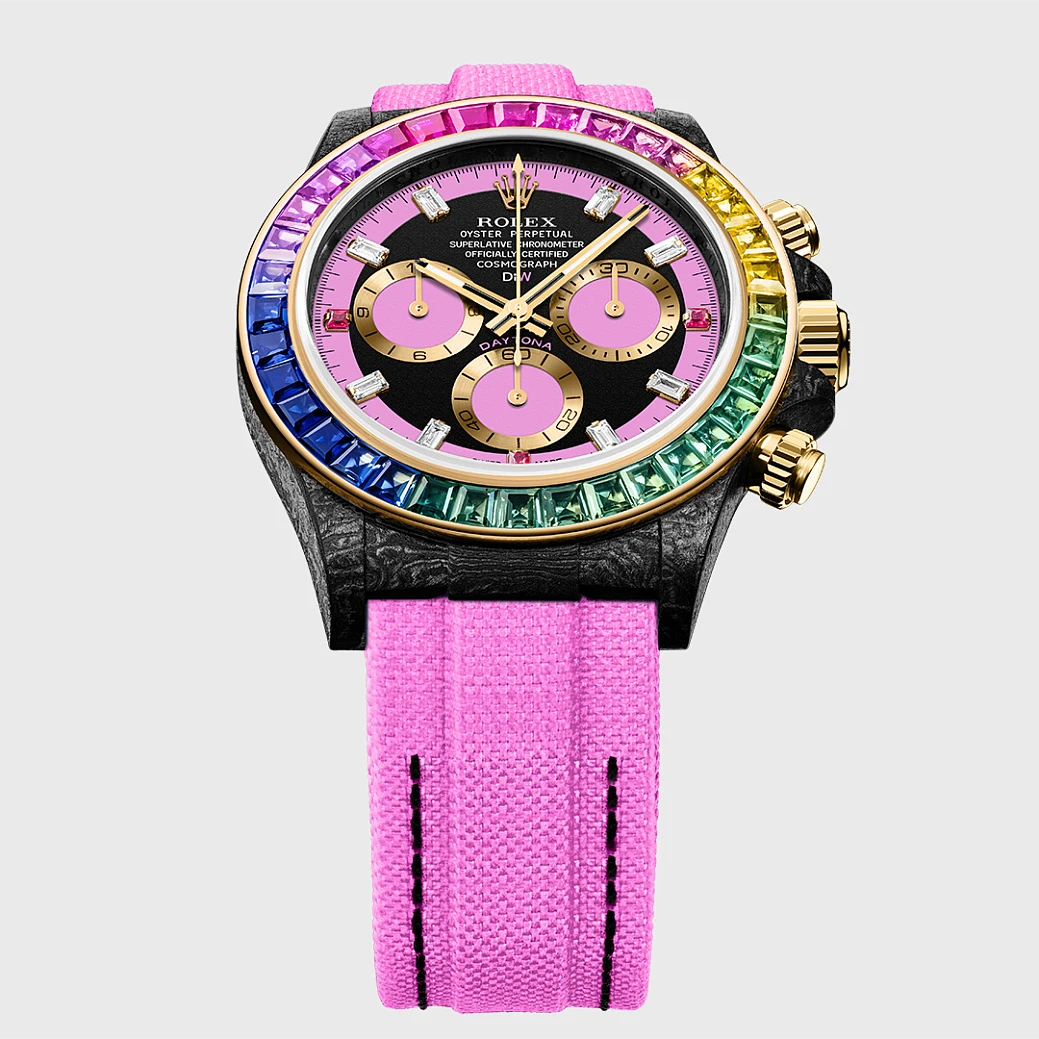 Заказать DiW  Rolex Daytona 40 Mm Rainbow Rose  