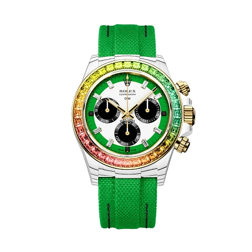 Заказать DiW  Rolex Daytona 40 Mm Rainbow Wild Green  