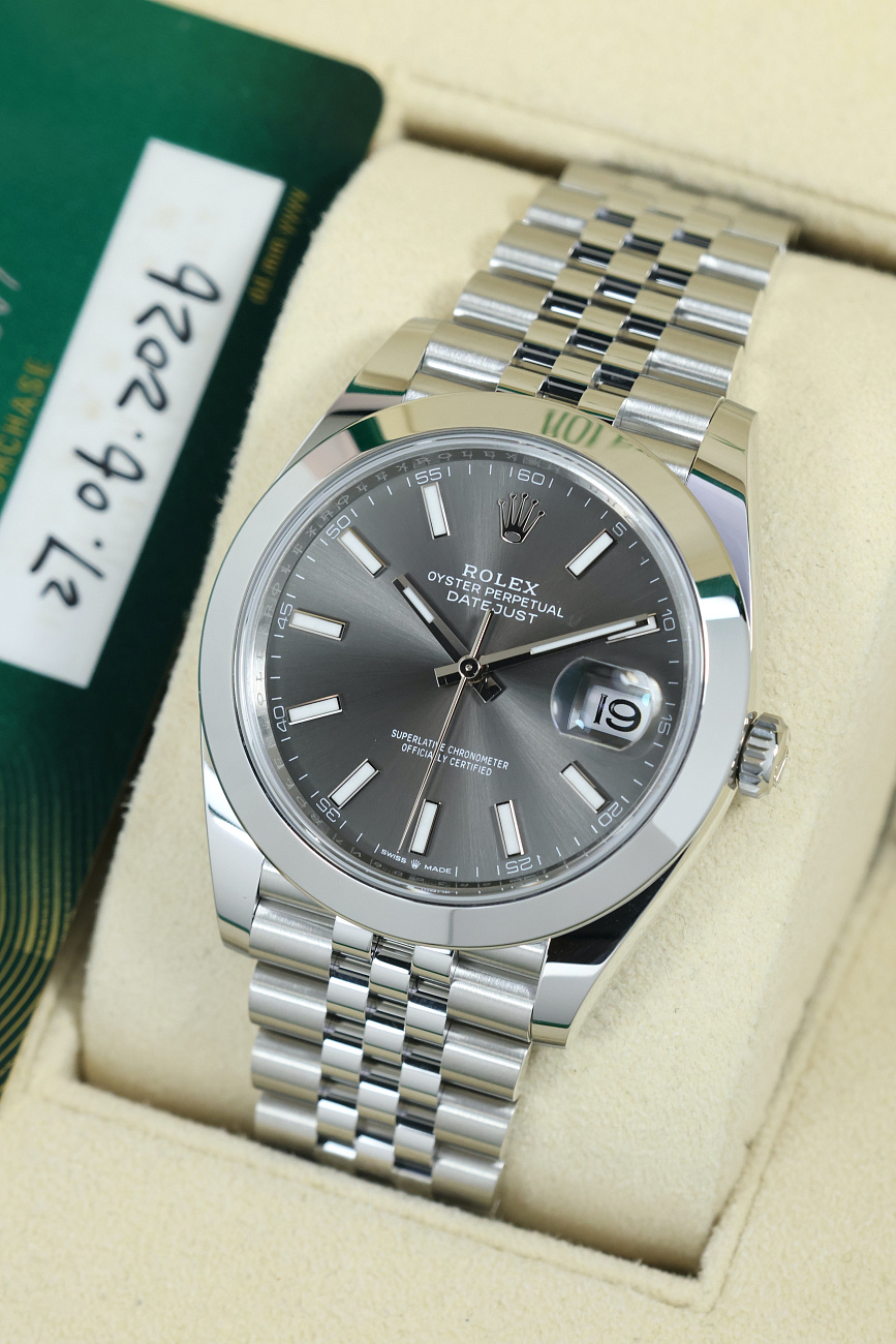 Часы Rolex  Oyster Perpetual Datejust 41 Mm Dark Rhodium  126300