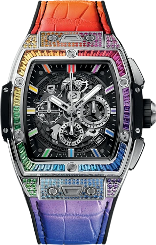 Заказать Hublot  Shaped Spirit Of Big Bang Titanium Rainbow  642.NX.0117.LR.0999