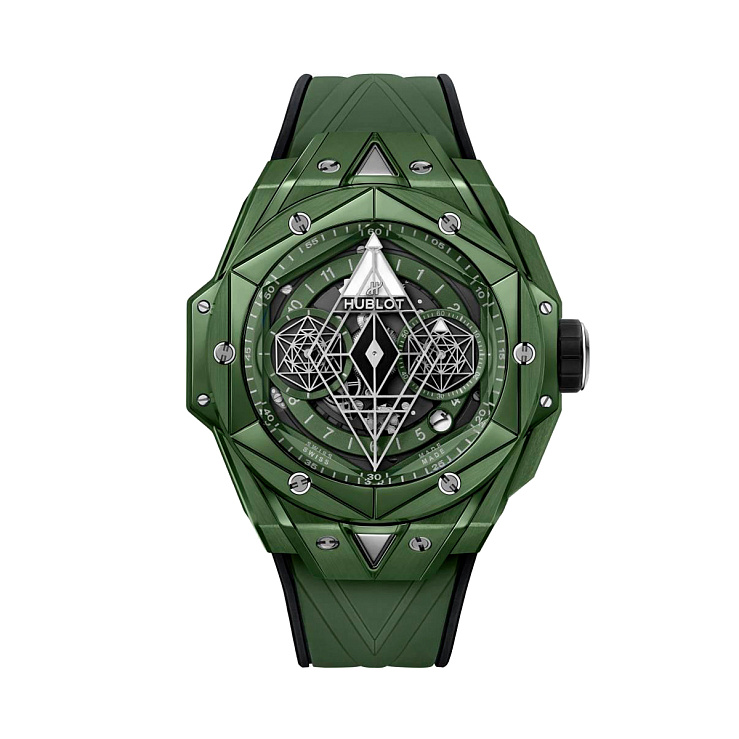 Часы Hublot  Big Bang Sang Bleu Ii Green Ceramic  418.GX.5207.RX.MXM22 