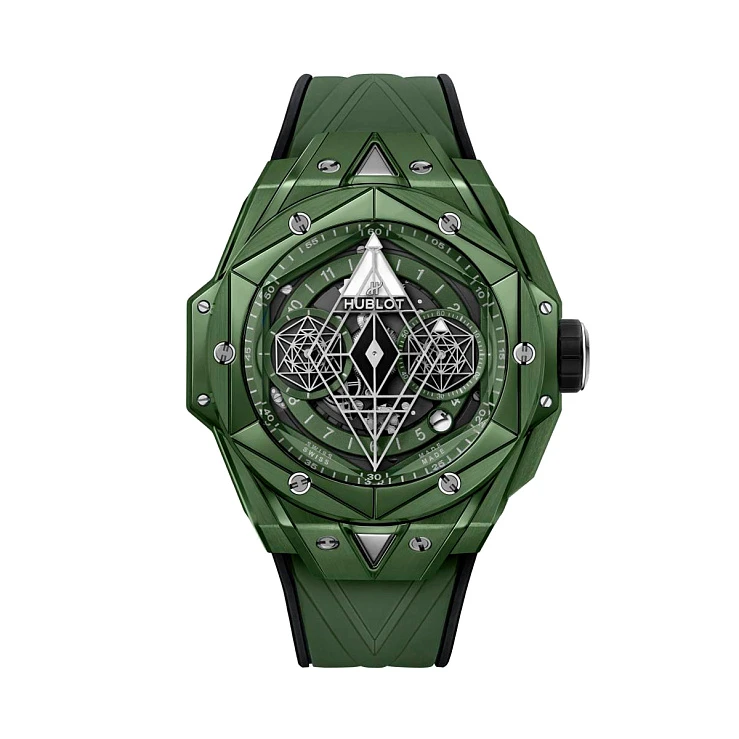Часы Hublot  Big Bang Sang Bleu Ii Green Ceramic  418.GX.5207.RX.MXM22 