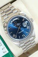 Часы Rolex  Oyster Perpetual Day-Date 40Mm White Gold Blue Dial  228239