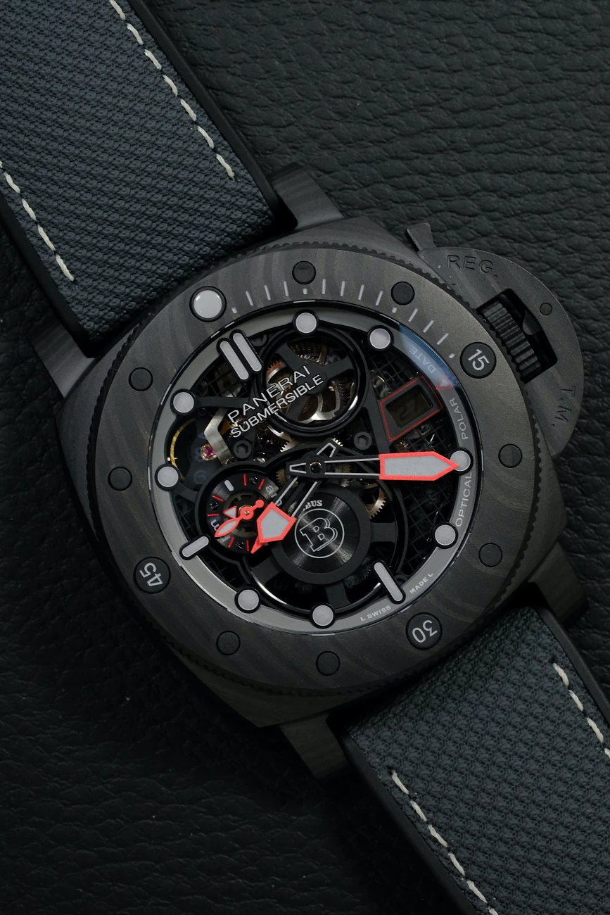 Часы Panerai  Officine Submersible S Brabus Black Ops Edition  PAM01240