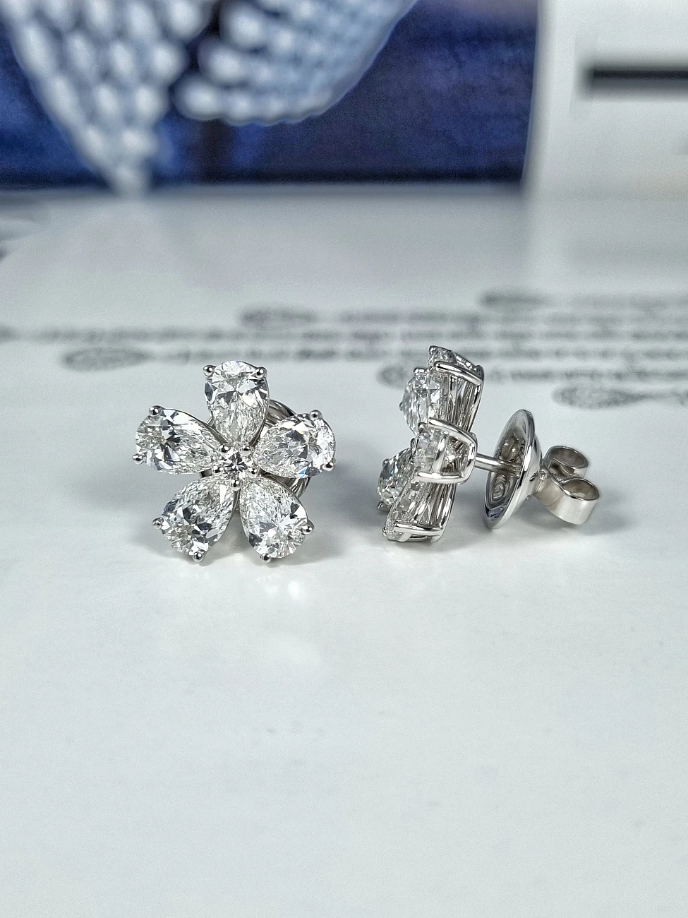 Украшение GIA  Серьги с бриллиантами 5,00 ct. F/VS1   
