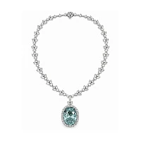 Украшение GIA  Колье с турмалином "Параиба" 54,00 ct.   