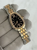 Часы Bvlgari  Serpenti Seduttori Black Dial Diamond Stainless Steel And 18Kt Rose Gold  103450