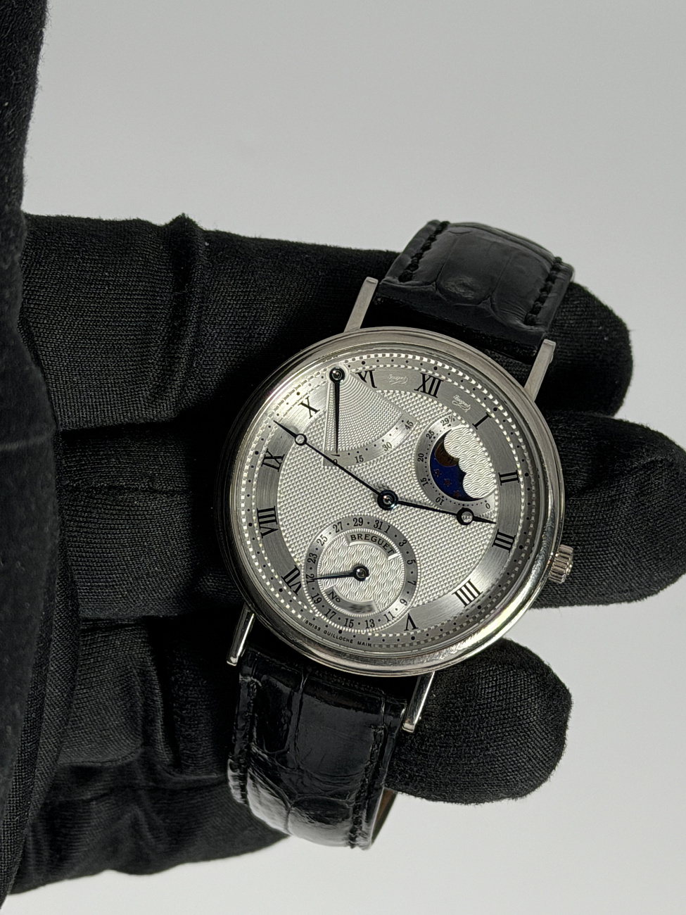 Часы Breguet  Classique Power Reserve White Gold 35.5 mm  3130BB/11/986