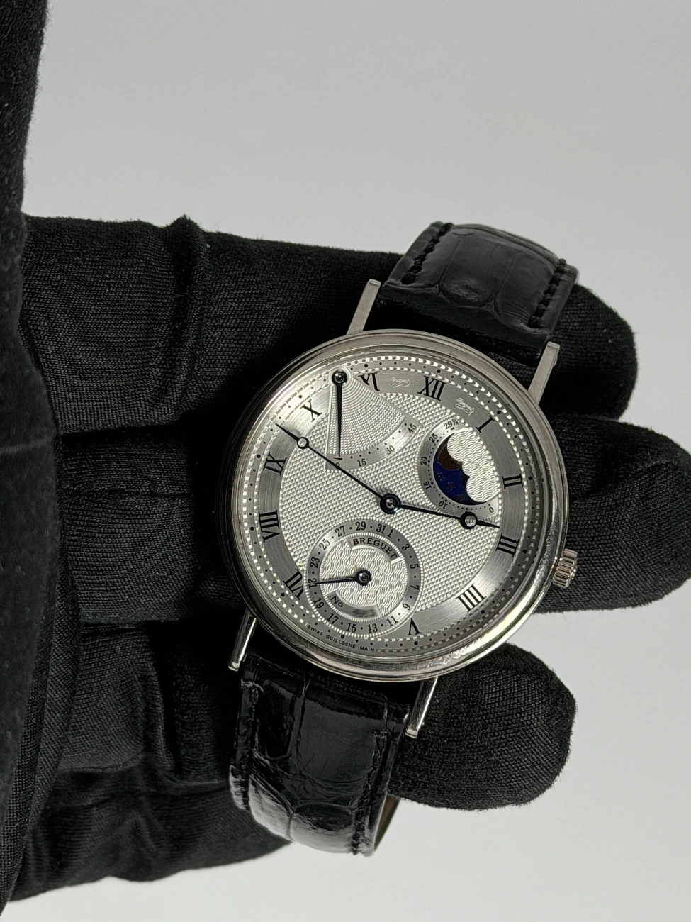Часы Breguet  Classique Power Reserve White Gold 35.5 mm  3130BB/11/986